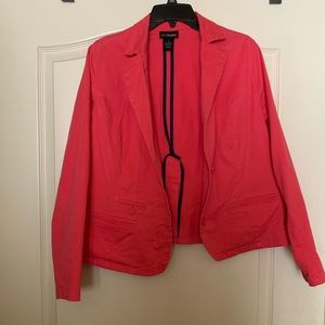 Coral-colored blazer